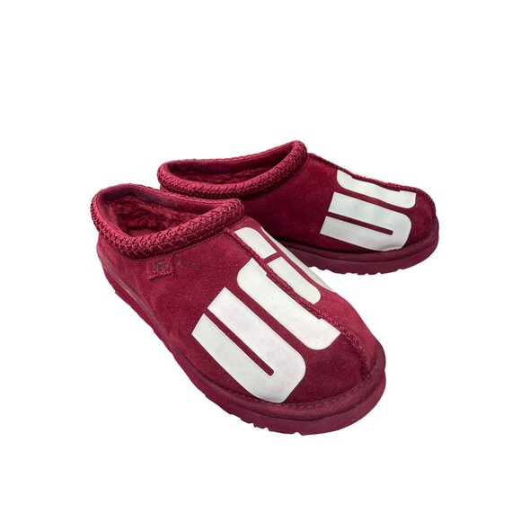 UGG Womens Red Tasman Chopd Suede Slip-On Mules Size 9 SKU 9024 - Picture 13 of 13